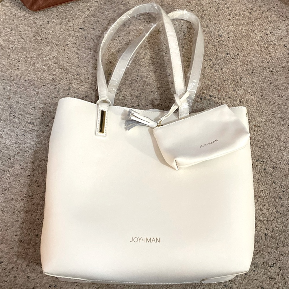 NEW! Joy & Iman White Tote - Picture 6 of 16